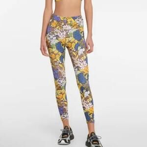 Tory Sport Women’s Floral Printed Weightless 7/8 Leggings Workout Size S Multi